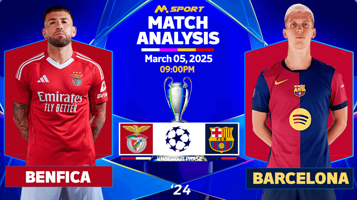 Benfica vs Barcelona: 9 Goals, Pavlidis Hatrick, Raphina Late Winner, Shady Penalty Calls- Revenge or Repeat in R16 KOs?